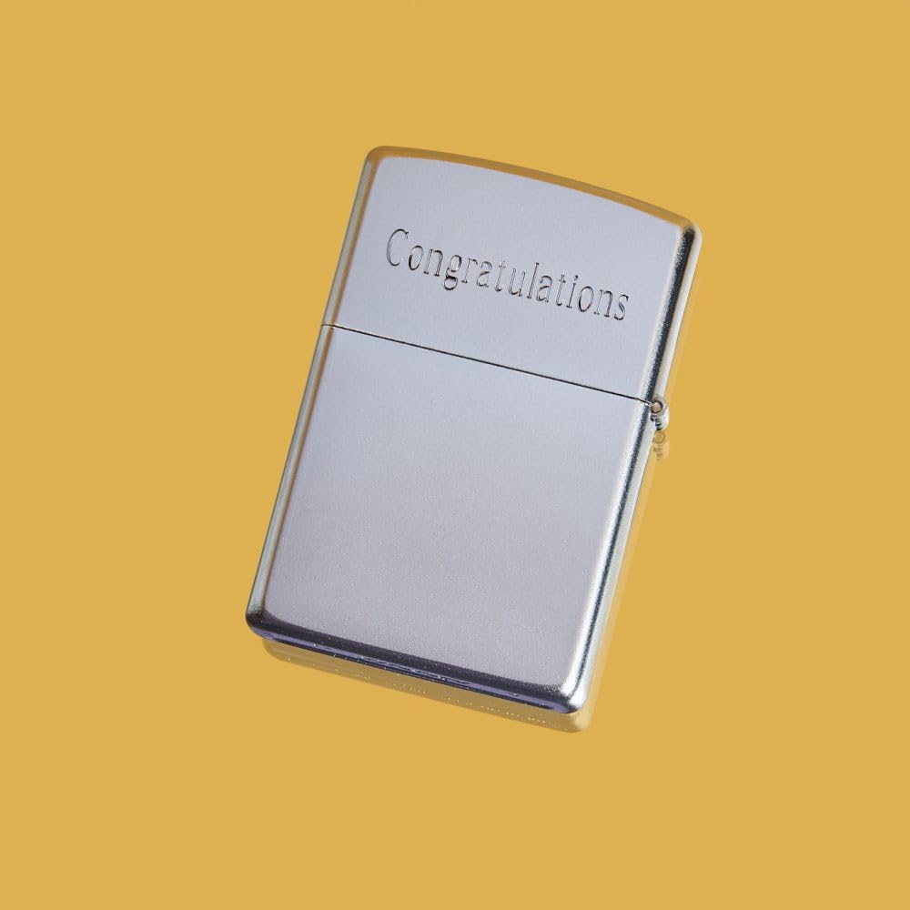 Zippo Antique Silver Plate Pocket Lighter - Windproof & Refillable Flip-Top Metal Lighter - Everyday Use Pocket Lighters - Luxury Lighters Made in USA