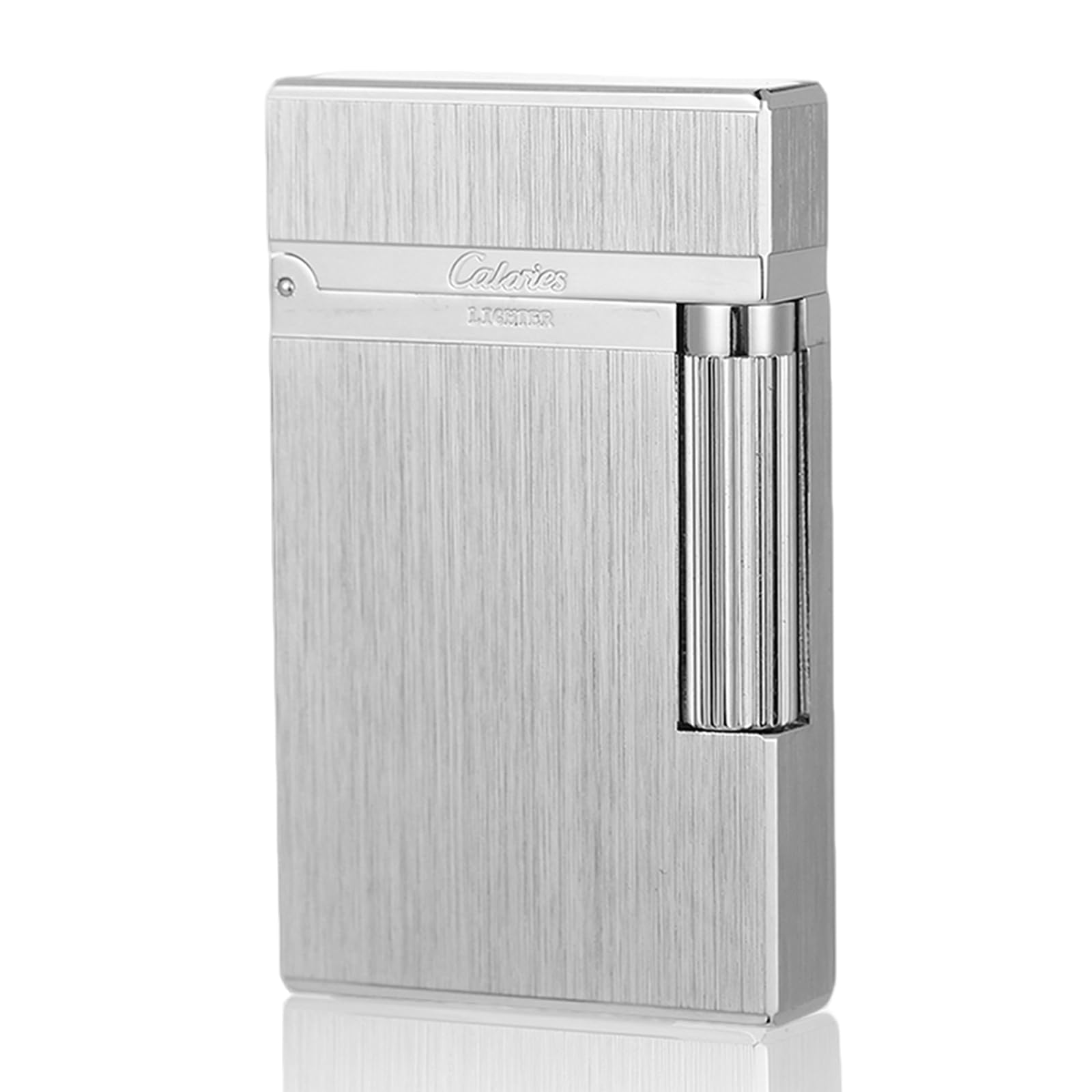 Premium Brass Lighter, Adjustable Soft Flame, Classic Ping Sound, Elegant Gift for Men, Father, Husband, Boyfriend (Gold)