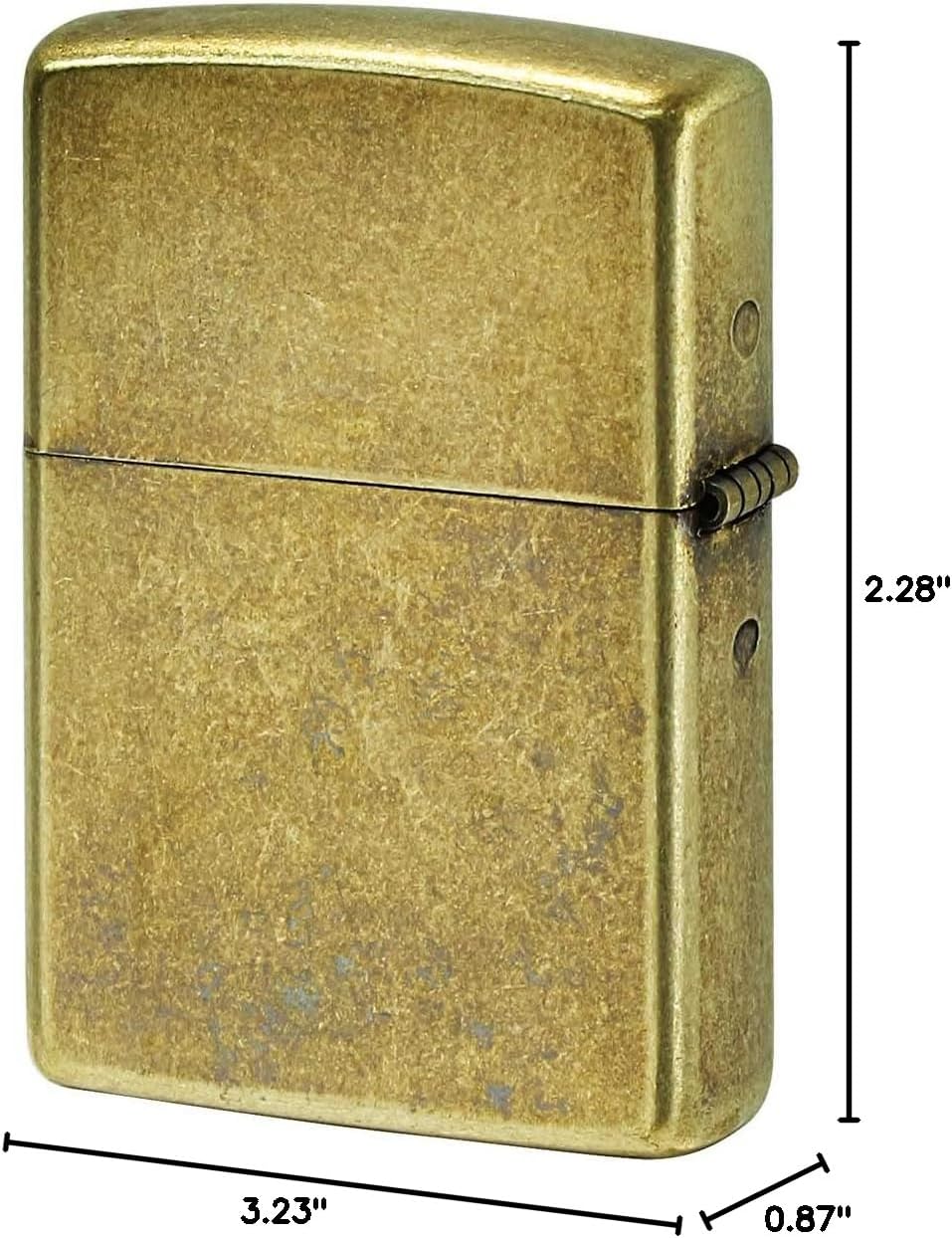Zippo Lighter Antique Gear Metal Brass Barrel