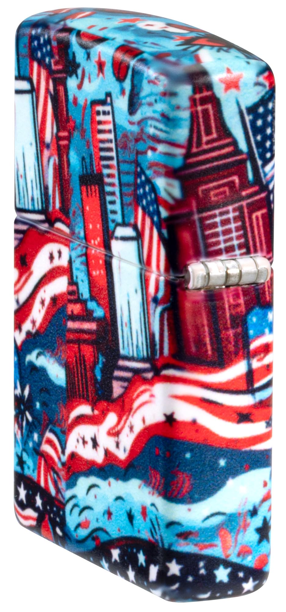 Zippo American Icons Emblem Street Chrome Pocket Lighter