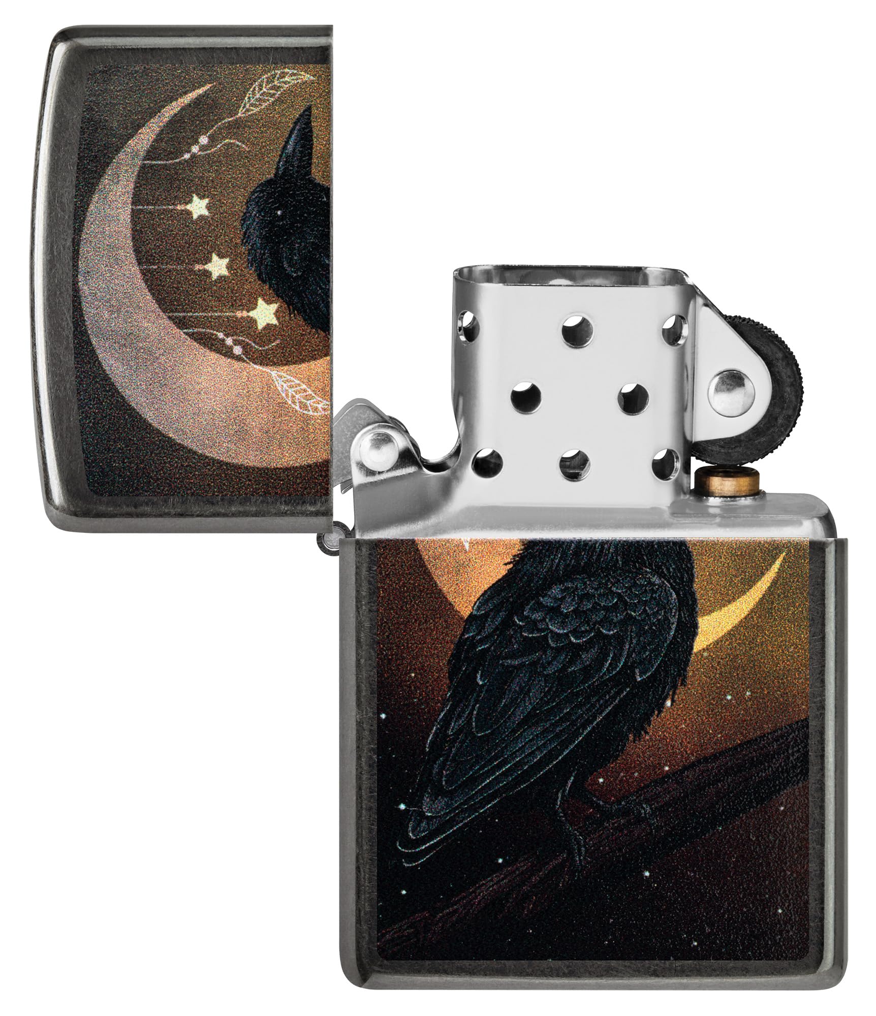 Zippo Animal Flair Design Armor High Polish Blue Pocket Lighter