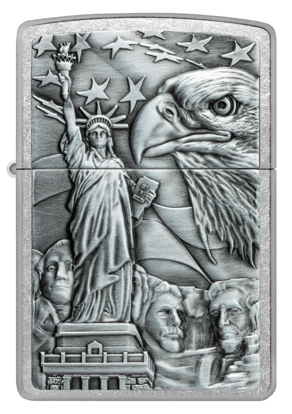 Zippo American Icons Emblem Street Chrome Pocket Lighter